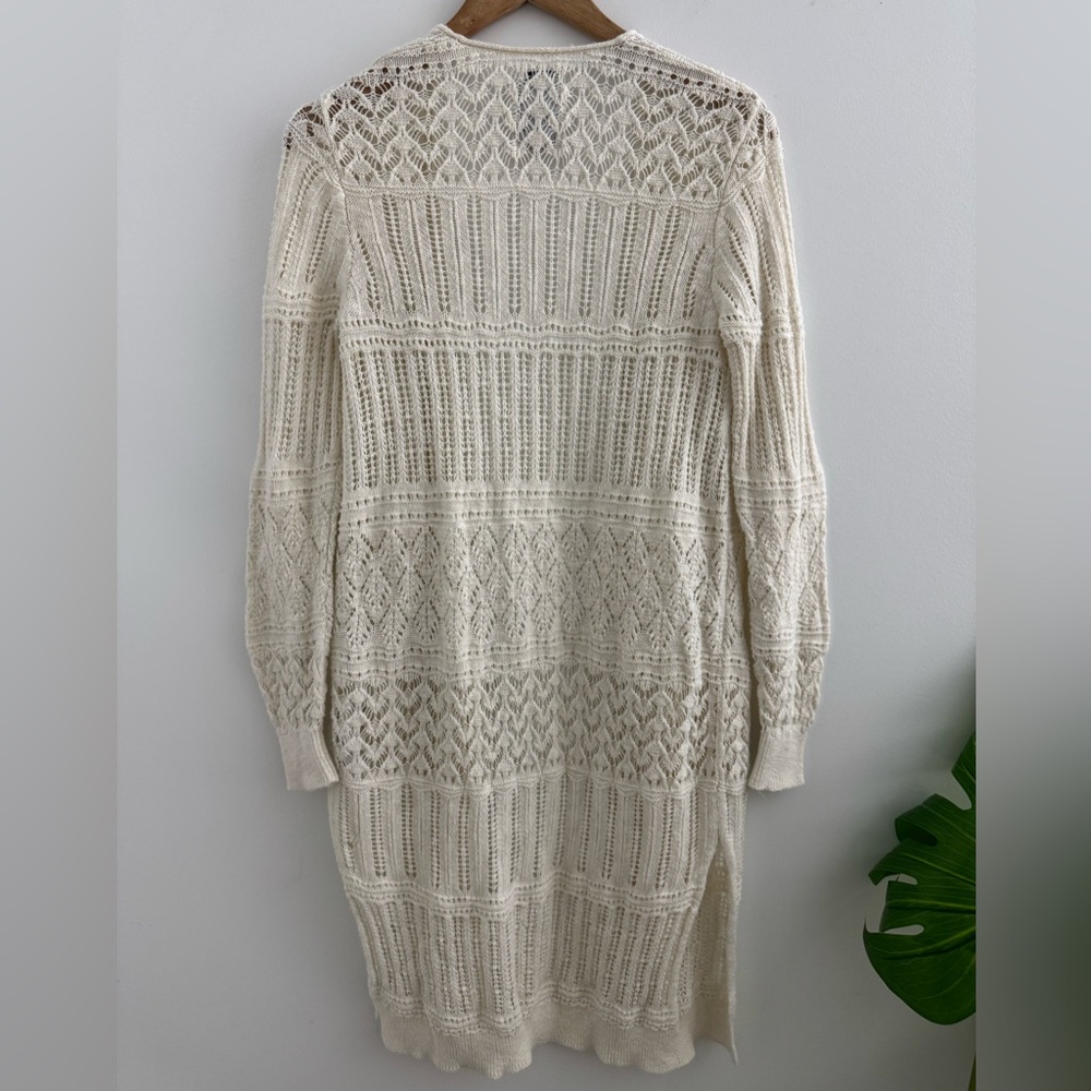 Abercrombie & Fitch‎ Ivory Open Knit Cardigan - Picture 8 of 10